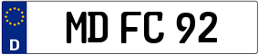 Trailer License Plate